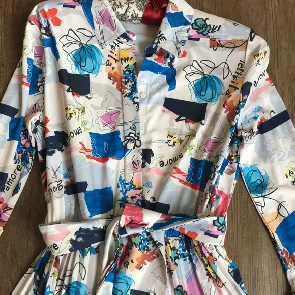 MARELLA longsleeved print dress - Picture 2 of 10